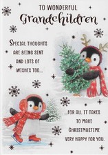 TO WONDERFUL GRANDCHILDREN CHRISTMAS CARD