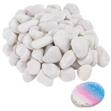 50 PCS White Pebbles for