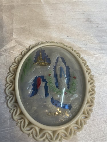 Vintage lourdes reliquary - vintage,