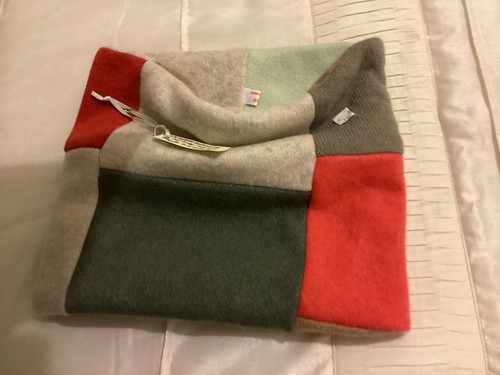 100 cashmere redbone snood - redbone,