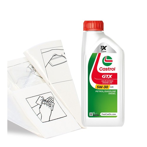 Engine oil top castrol gtx - engine,