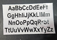 10mm black alphabet self adhesive letters