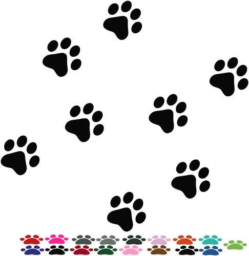 Dog paw print - print, stickers