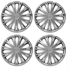 VAUXHALL VIVARO WHEEL TRIMS HUB CAPS PLASTIC COVERS FULL SET OF 4 16 INCH SILVER