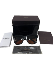 Tom Ford Julie TF685 05E Women's Tortoise & Black Square Full Rim Sunglasses