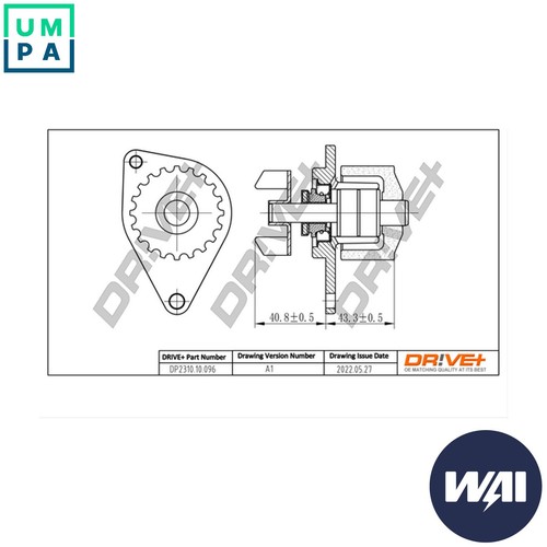 Water pump engine cooling - pump,