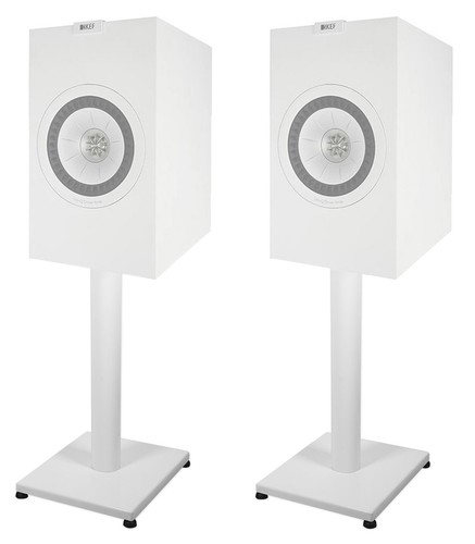 Pair steel white stands - 21”,