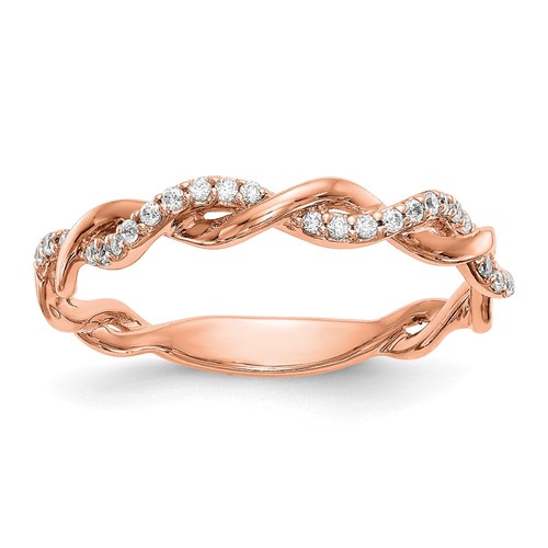 14k rose gold ct - rose, 1/8