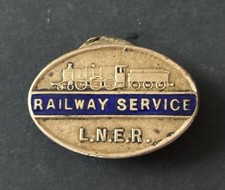 WW2 LNER  Railway Service Badge No E83270 London North Eastern Home Front