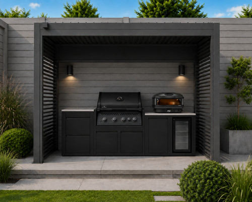 Modular outdoor kitchen bbq - modular,