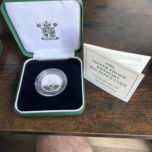 1992 silver proof piedfort - 1992,
