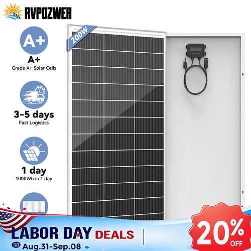 200w 12v 18bb solar - 18bb, mono