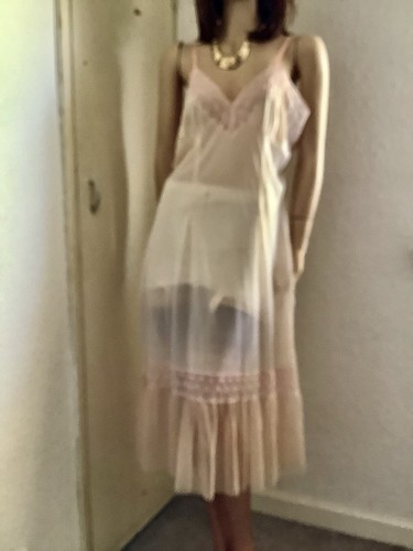 Vtg pink ultra - ultra, sheer