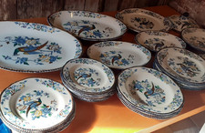 Woods Ware Mayfair Vintage Tableware Pheasant Design 33 Pieces Charity Sale