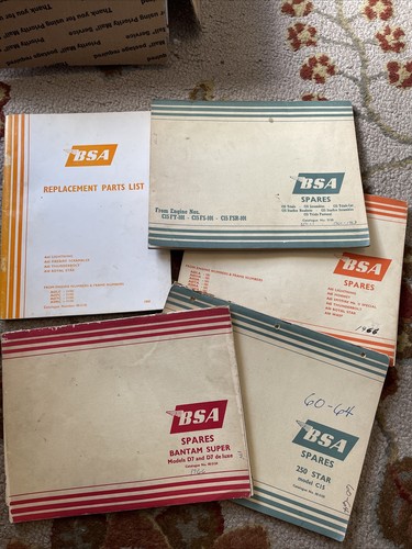 1965 bsa spares parts list - bsa,