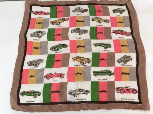 Vintage 1950 sheer scarf - sheer,
