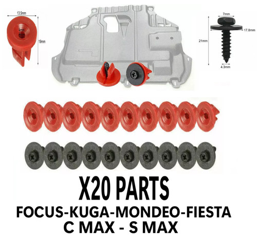20x engine undertray screws - engine,