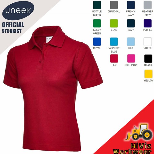 Ladies cotton poloshirt short - ladies,