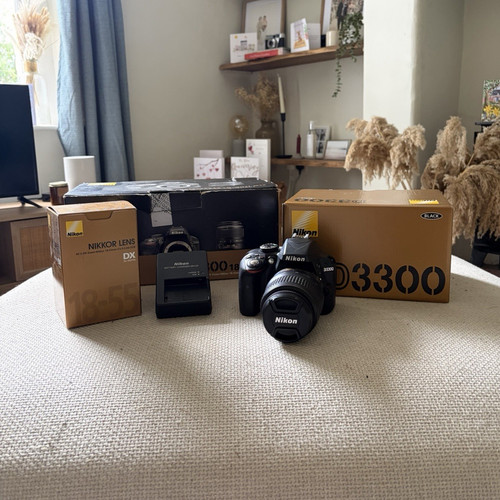 Nikon d3300 dslr with 55mm - nikon,
