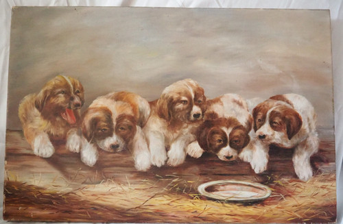 19th 1886 antique dog - 19th, c.