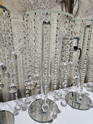 Crystal footed pedestal stand - footed,