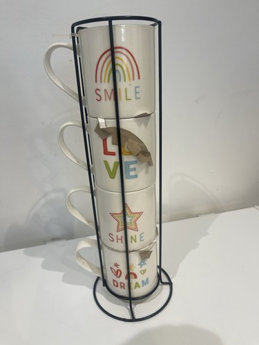 Stacking mugs set - mugs, 4