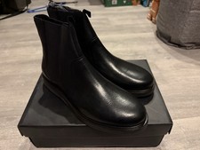 Hudson Brooksby Men’s Chelsea Boots Black Leather Bnib Uk 11