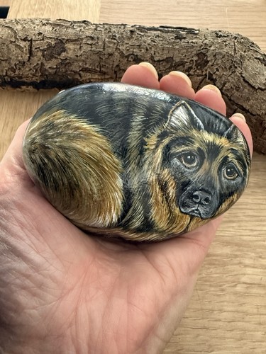 Hand painted stones - stones, german