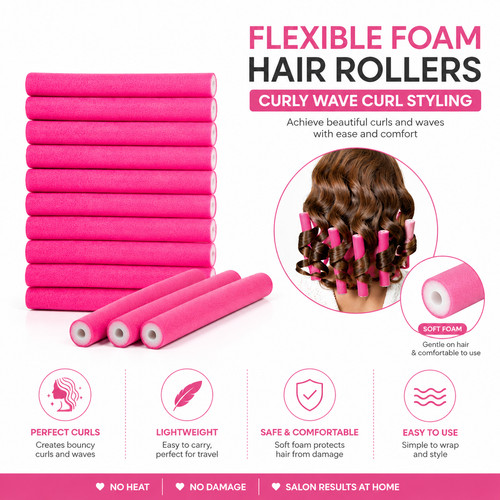 Bendy hair roller - bendy, 10
