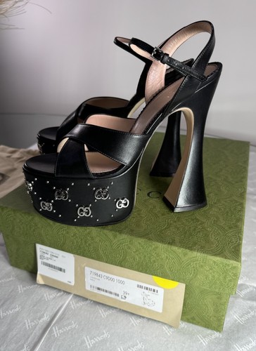 Gucci platform sandals - sandals, black