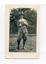 RPPC photo postcard, man