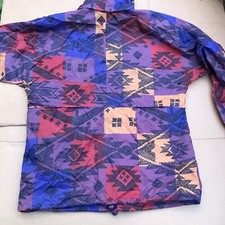 Vintage K-WAY Multicoloured Cagoule Jacket Size S Polyamide Waterproof Retro EX+