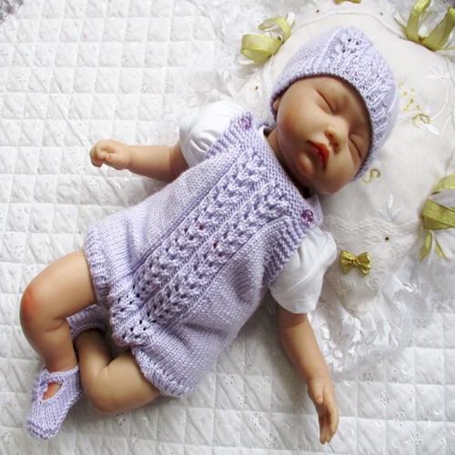 Baby romper set knitting - set,