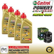 CUTTING KIT 4 LT OIL CASTROL POWER1 15W50 FILTER Aprilia RST Futura 1000 2002