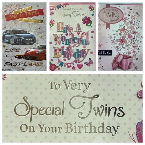 Twins birthday card - twins,