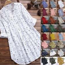 Plus Size Women Cotton Linen