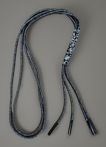 Long black sparkly crystal - sparkly,