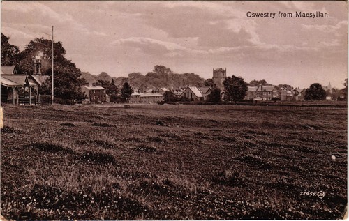 Oswestry from maesyllan - oswestry,