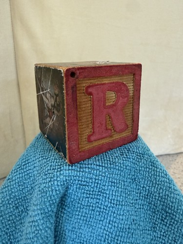 Wooden alphabet block - wooden,
