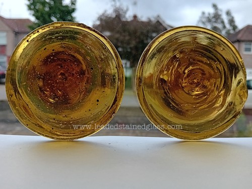 Two roundels for - a, leaded
