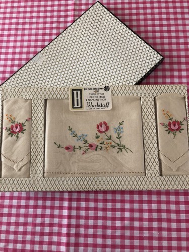 Irish linen embroidered - irish,