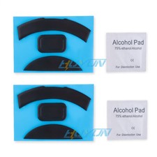 2 Sets Black Rounded Curved