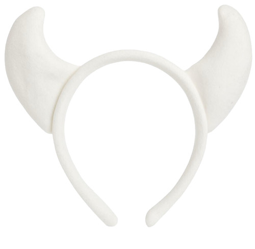 White plush devil horns - devil,