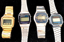 Four Vintage Digital Watches
