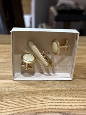 Vintage Pearl Gold Cufflinks &