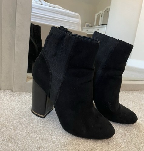 River island black faux - river, faux-suede