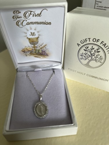 Silver miraculous medal - silver, on