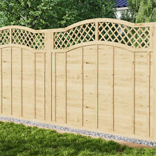 Wooden Lattice Top Fence Panel