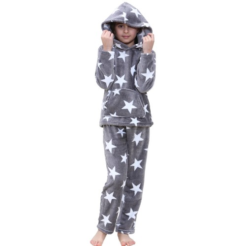 Kids girls grey stars print - grey,