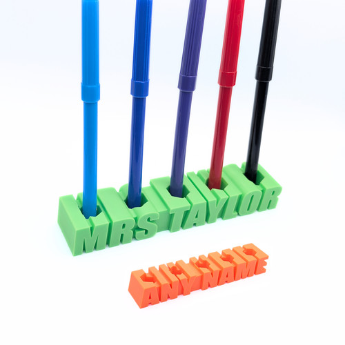 Personalised pen holder 3d - personalised,